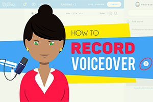animated explainer step 2 record voiceover